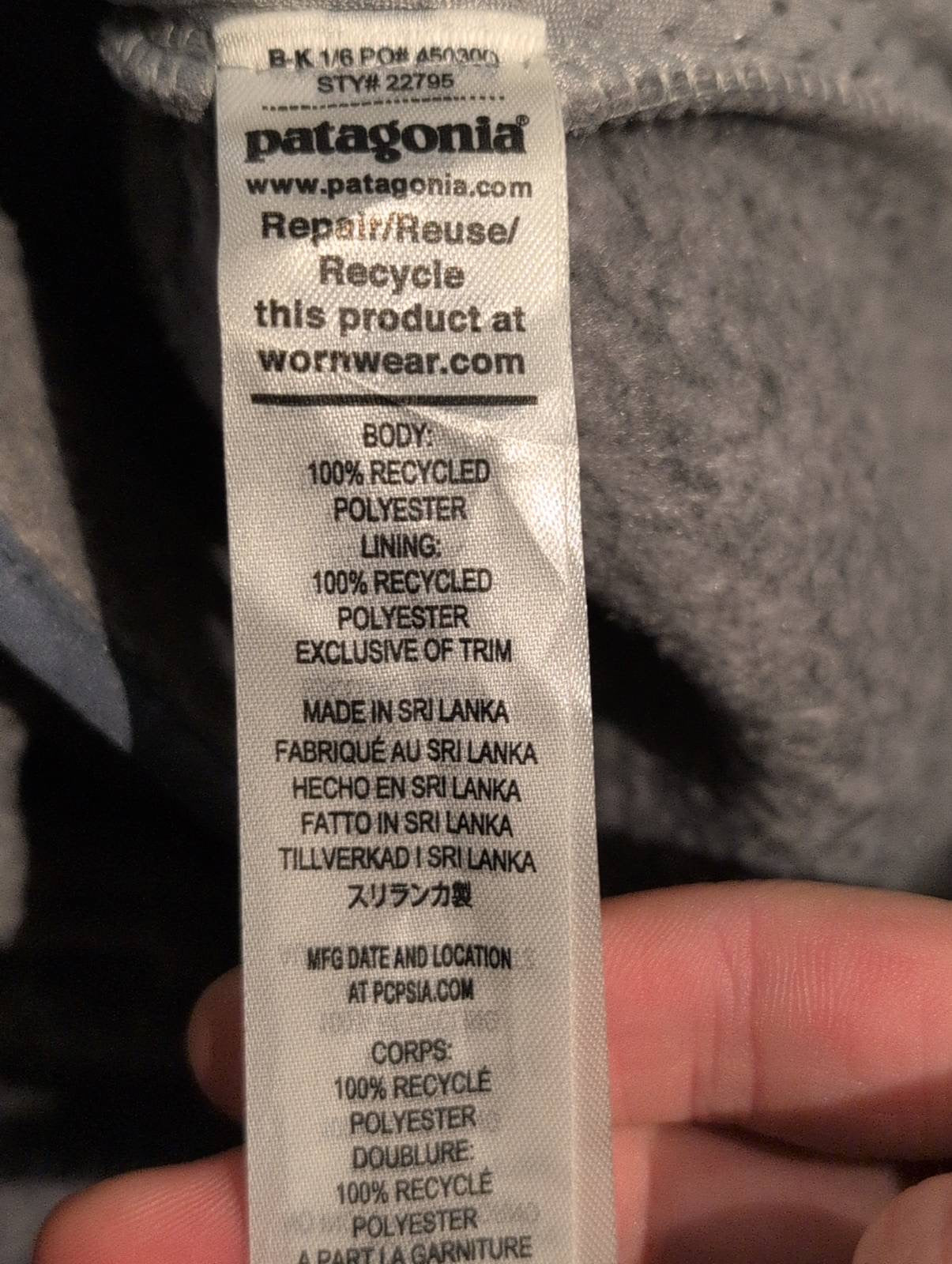 Retro Pile Jacke von Patagonia (M Herren) Teddy grau