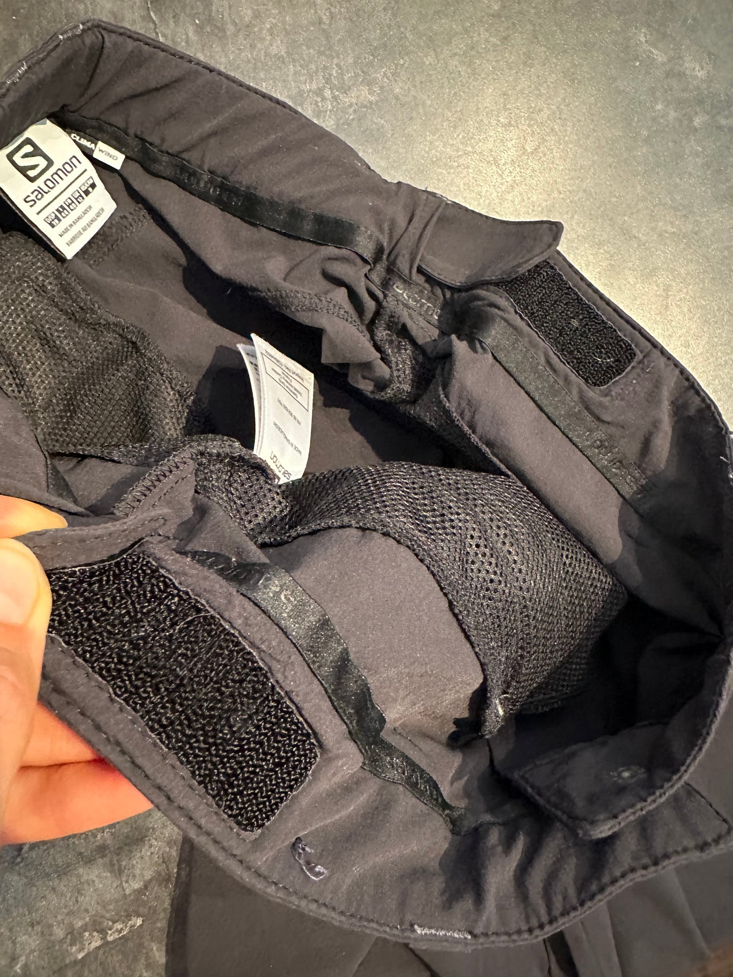 Outdoor Hose von Salomon (M Damen) Stretch schwarz