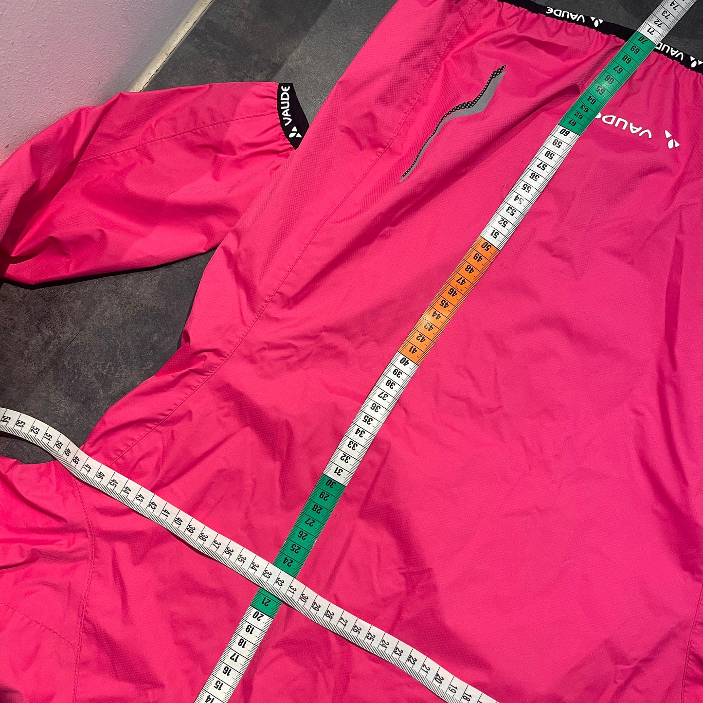 Rad Regen Jacke von Vaude (M Damen) Hardshell pink