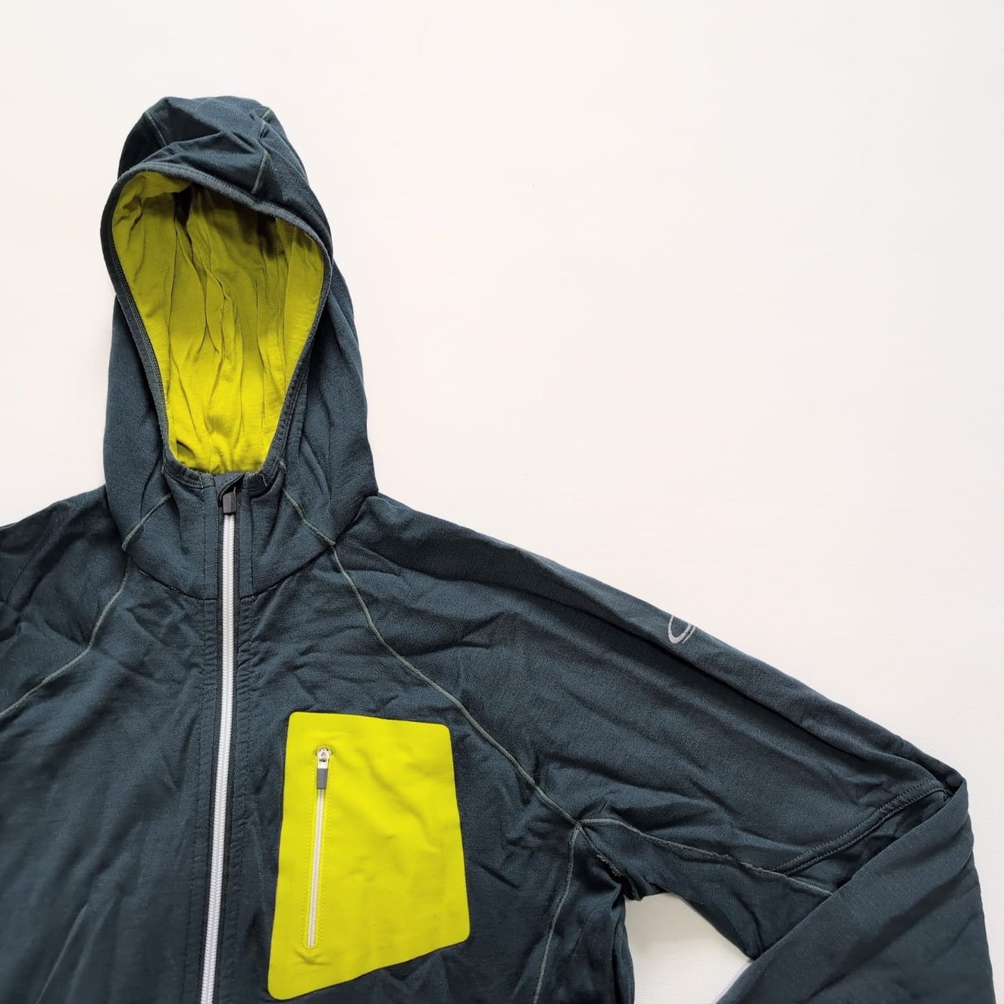 Zipper Merino Jacke von Icebreaker (M Herren) blau mit Kapuze