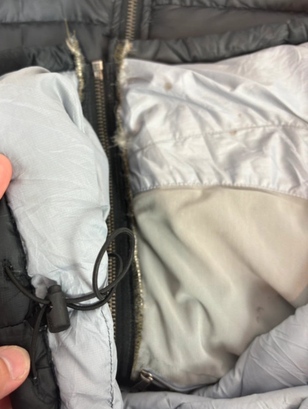 Patagonia leichte Daunen Jacke (Herren L) schwarz