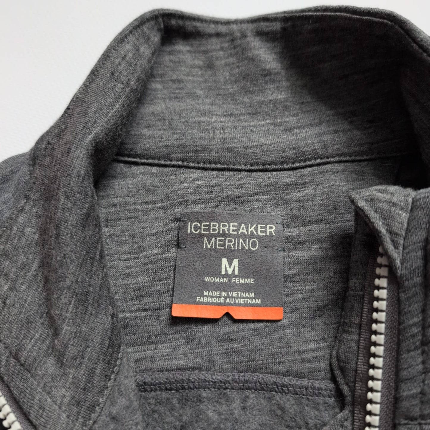 Merino Jacke von Icebreaker (M Damen) Zipper Shirt grau