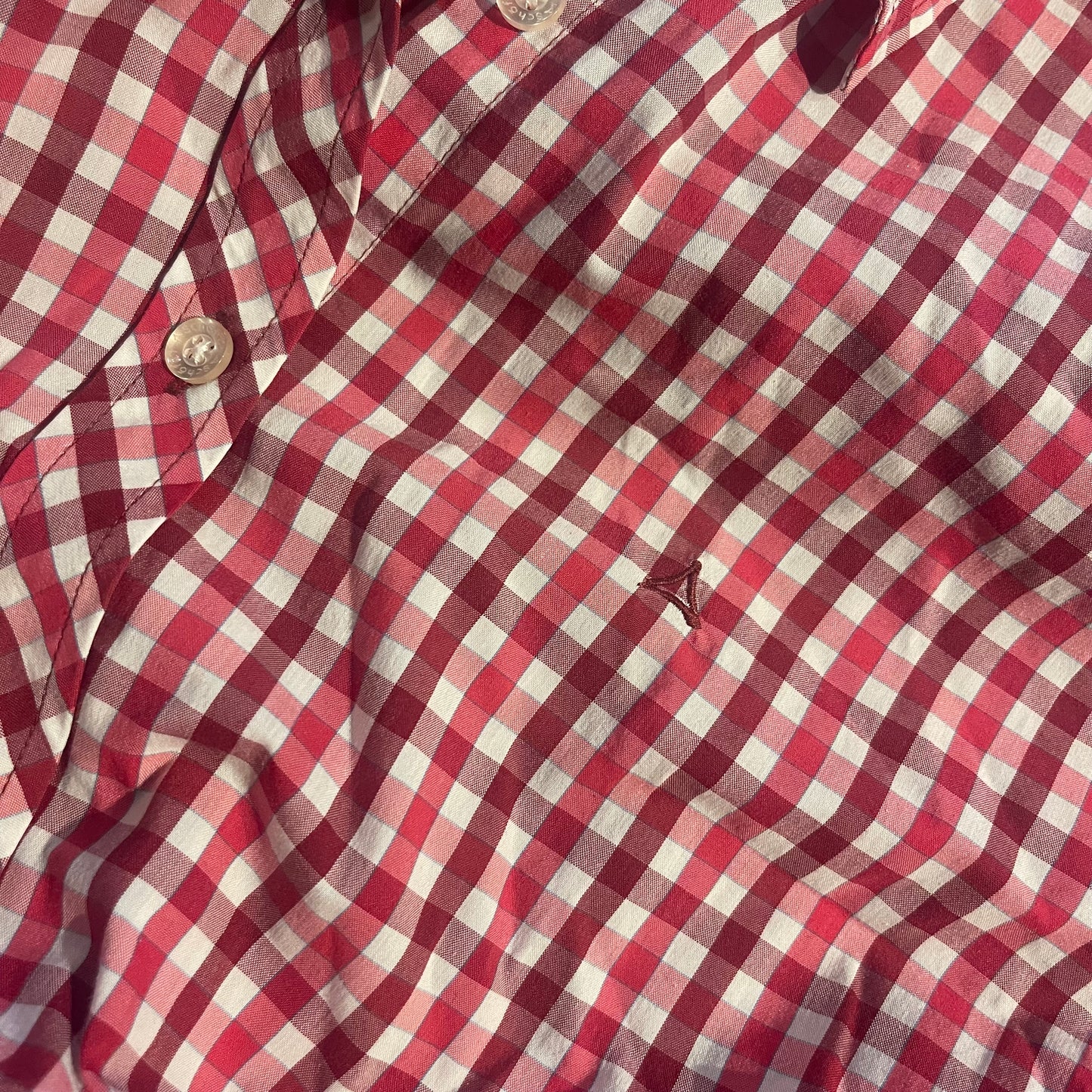 Langarm Hemd (XL Damen) von Schöffel rot weiß kariert