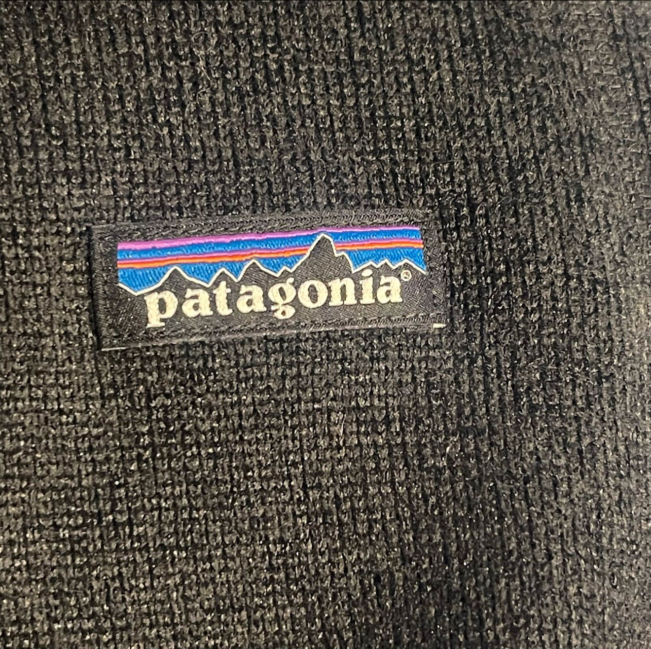 Strickoptik Fleece Weste von Patagonia (M Damen) schwarz