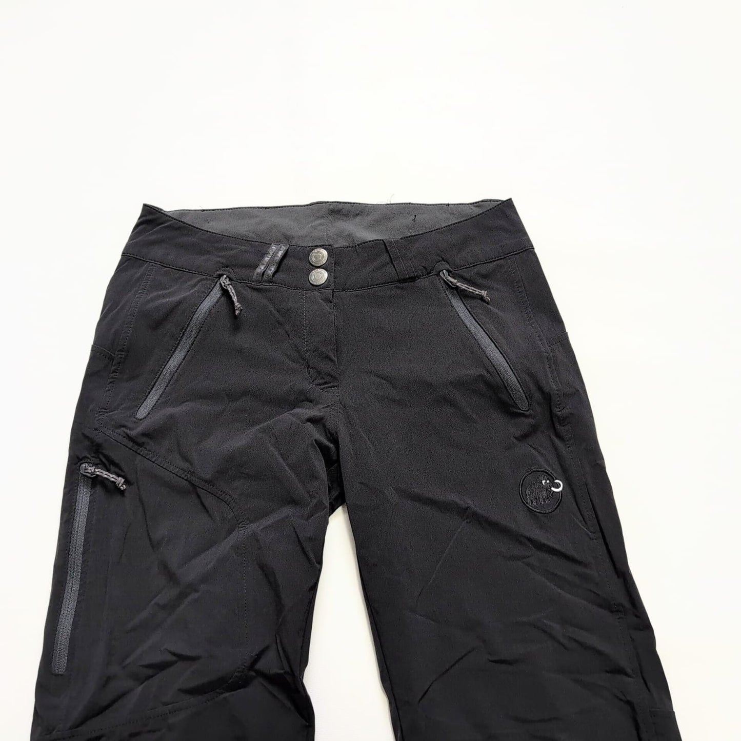 Trekking Hose von Mammut (XS Damen) leichtes Stretch Softshell schwarz - wanderlich.com