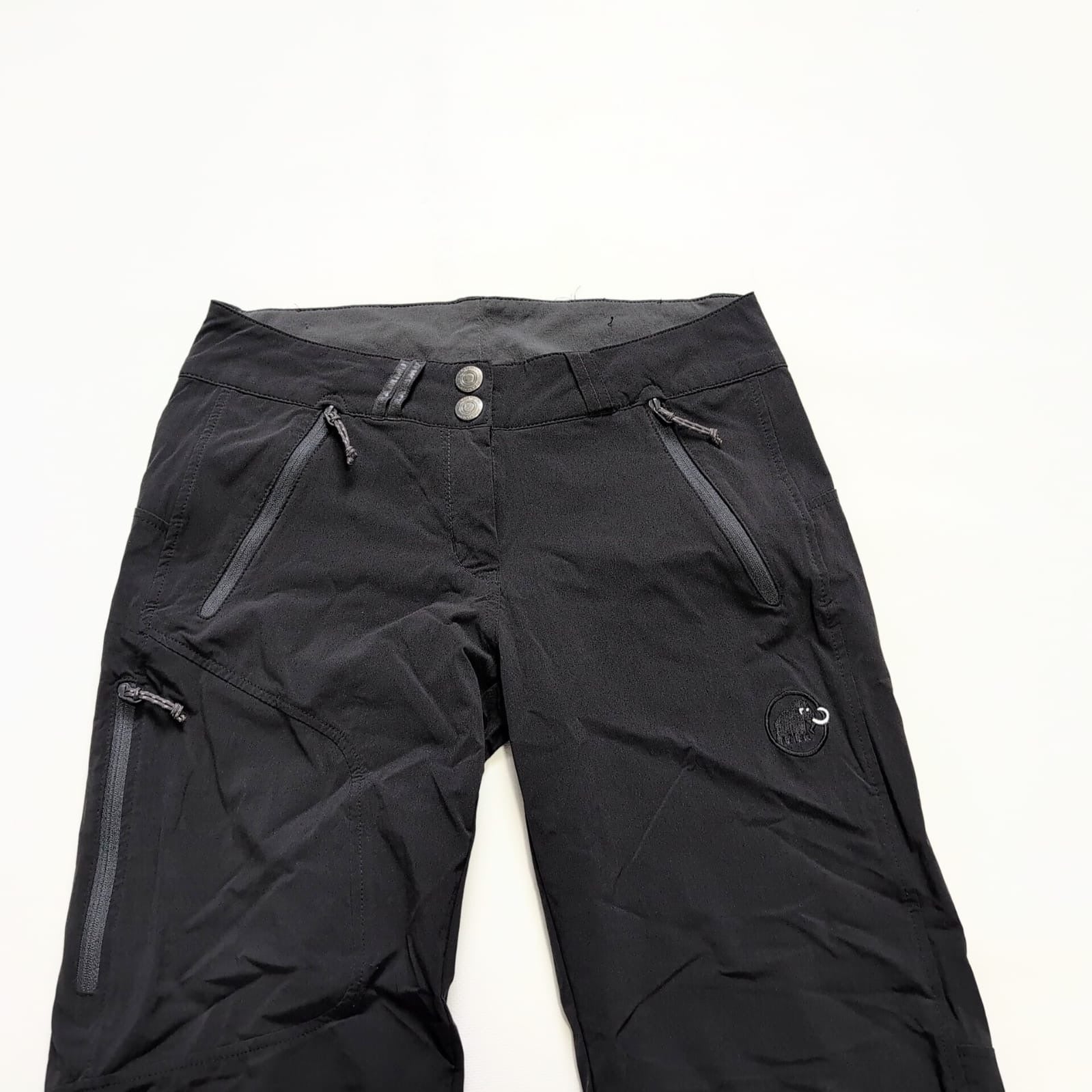Trekking Hose von Mammut (XS Damen) leichtes Stretch Softshell schwarz - wanderlich.com