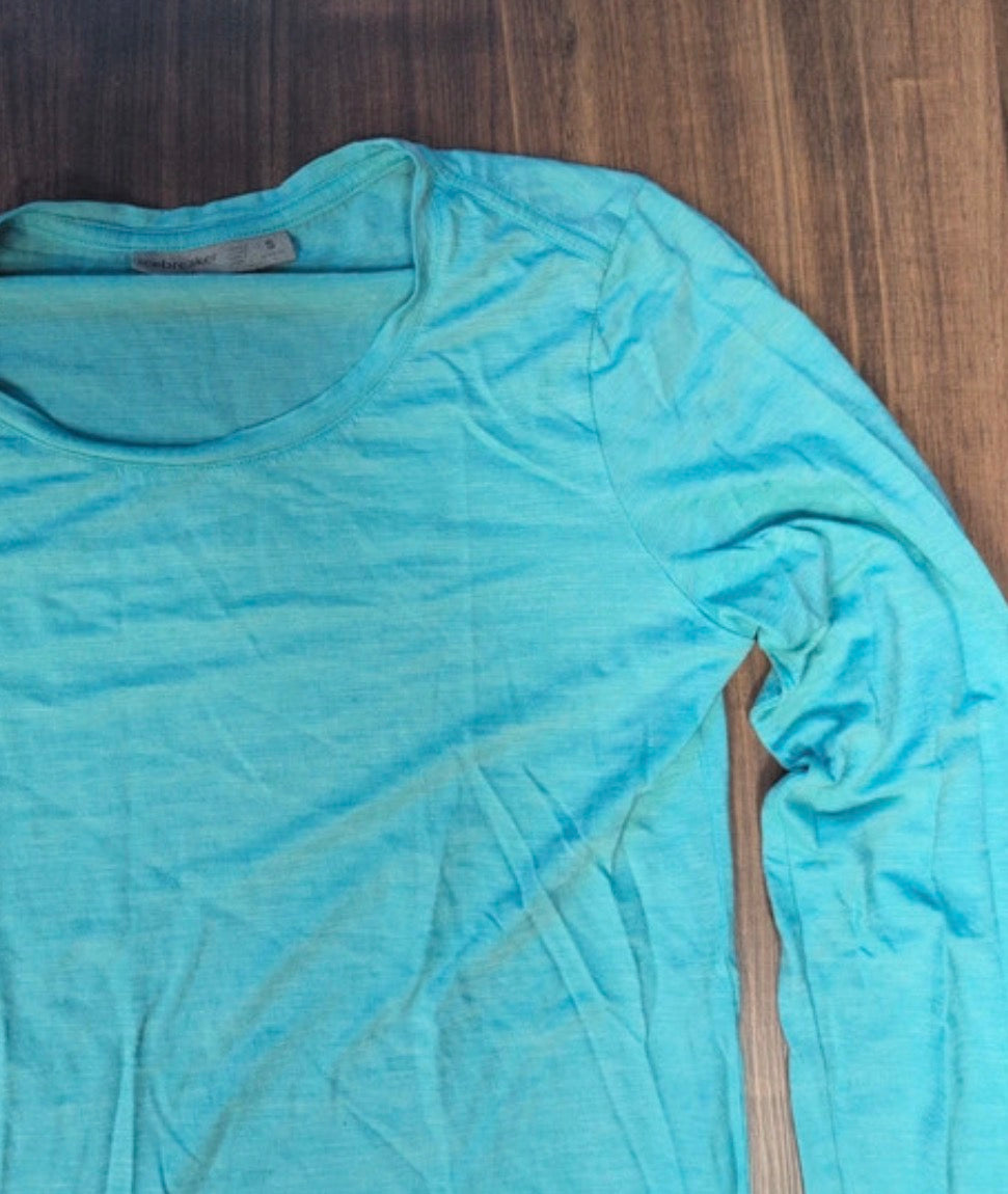 Longsleeve Icebreaker Merino (S Damen) türkis blau
