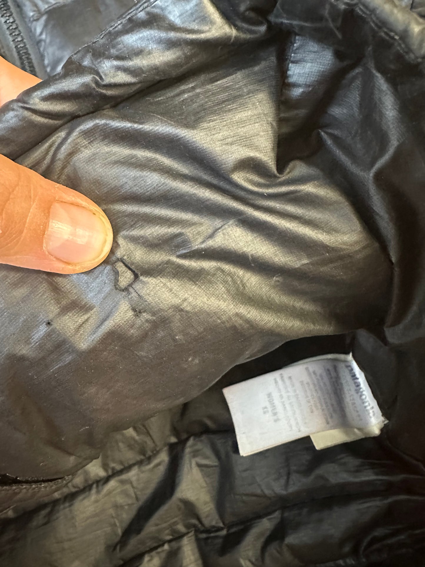 Patagonia Daunen Jacke (XS Damen) wasserabweisend schwarz