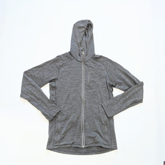 Zipper Merino Jacke von Icebreaker (M Herren) grau mit Kapuze