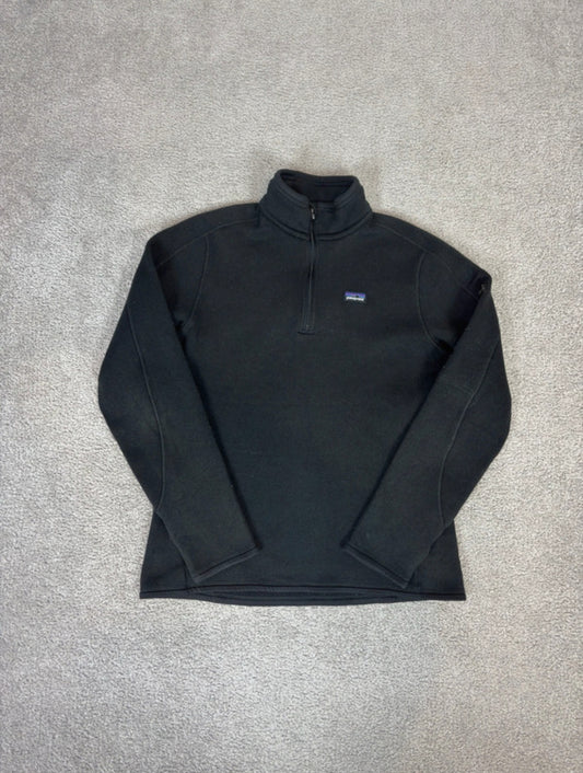 Patagonia Fleece Pullover (M bis L Damen) Better Sweater schwarz
