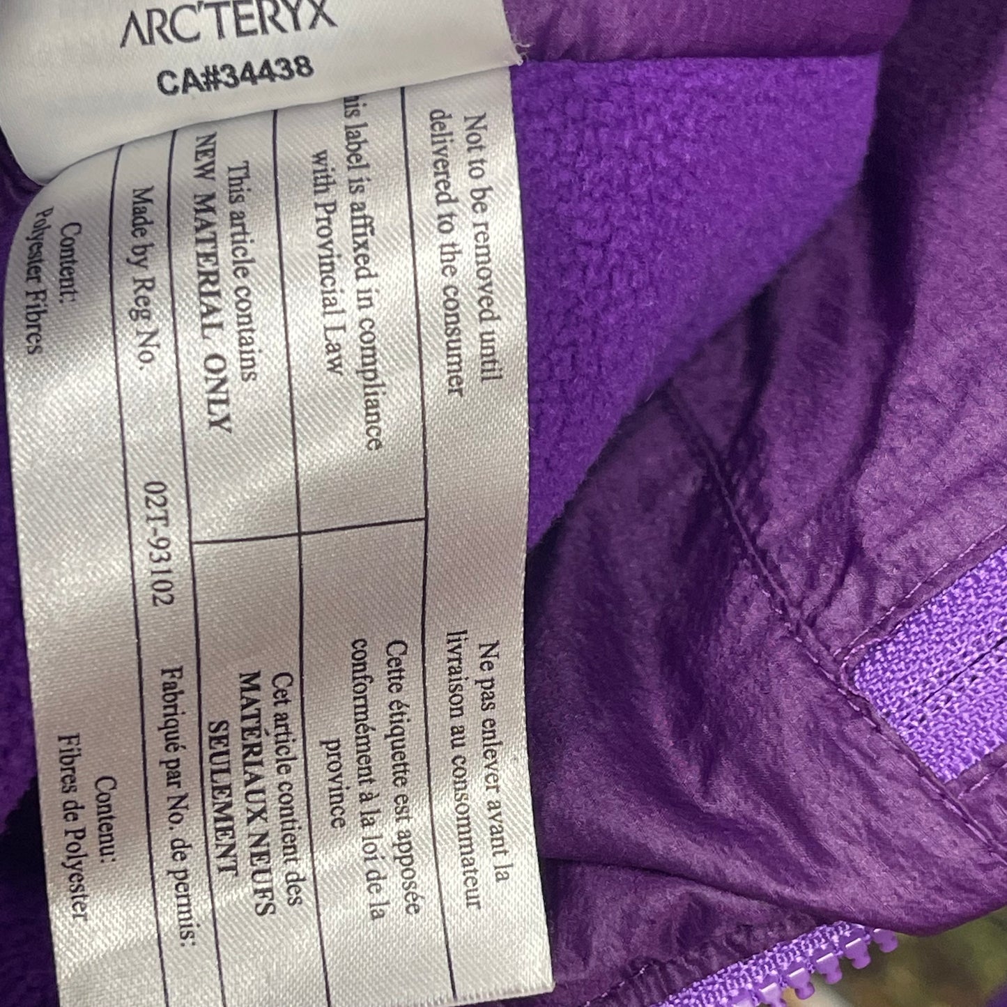 Jacke von Arcteryx Atom LT (M Damen) lila