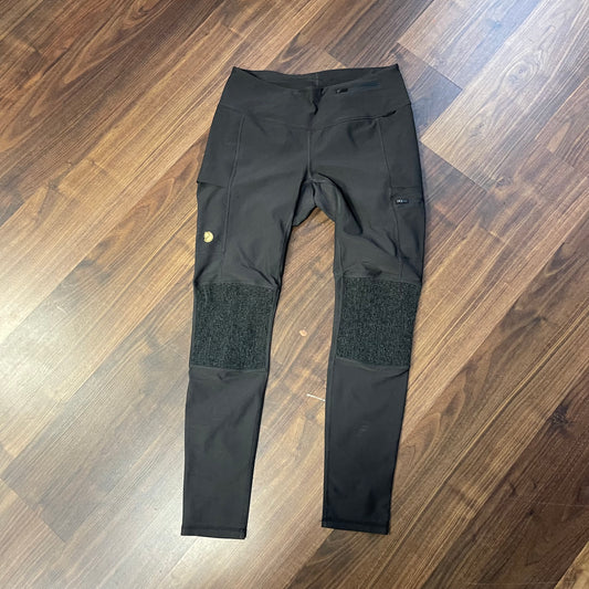 Elastische Hose von Fjällräven (L / 40 Damen) Trail Tights graphit und dunkelblau