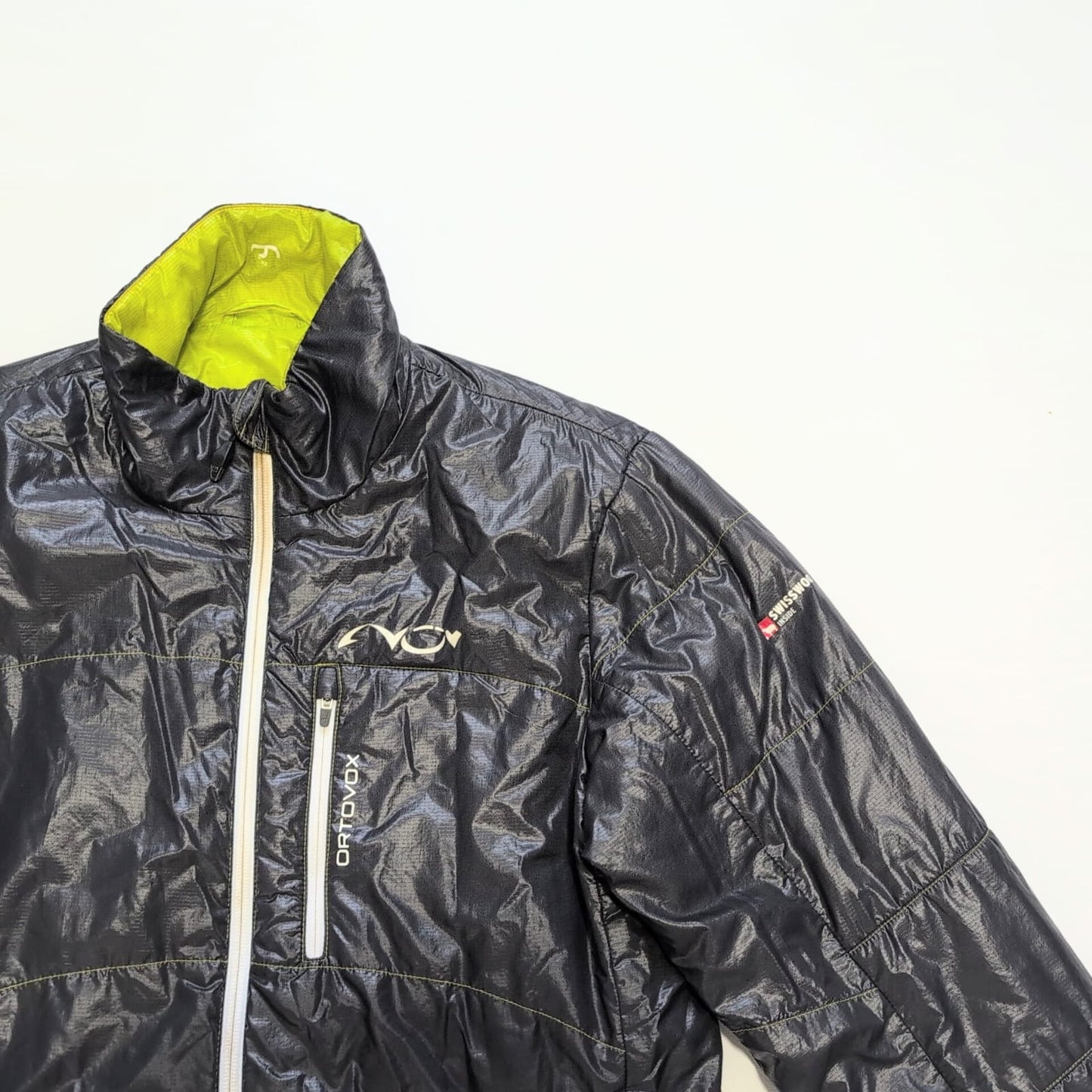 Wende- Jacke Ortovox (M Herren) Swisswool inside schwarz grün