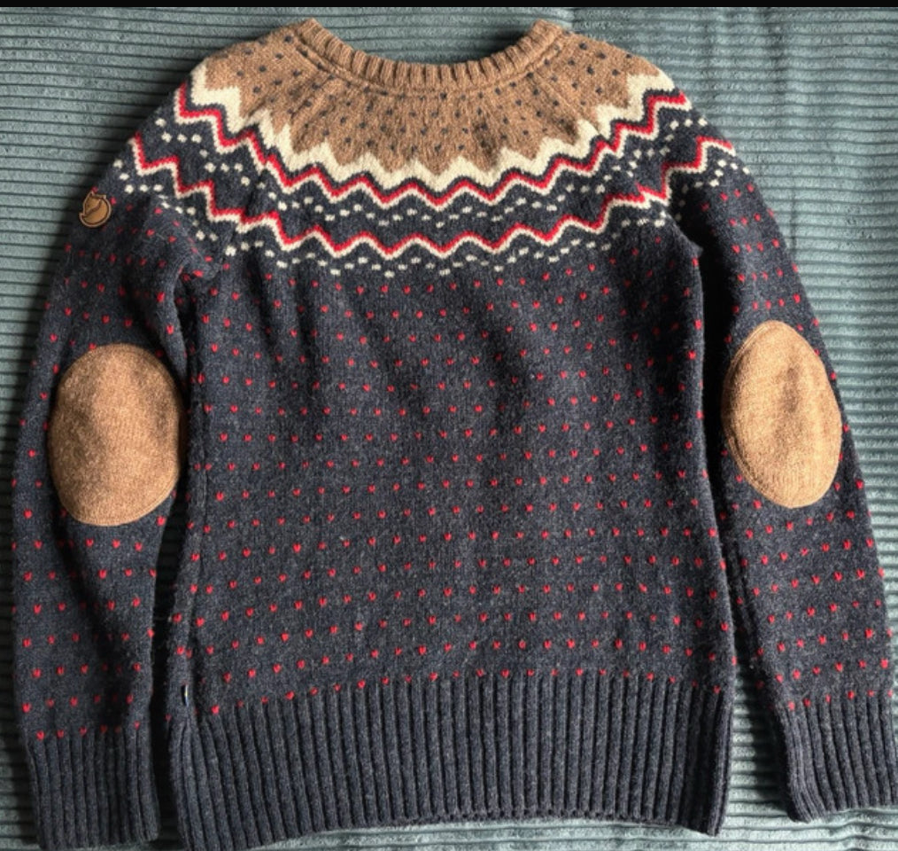 Strick- Pullover (S Damen) Fjällräven Övik Knit Sweater (Wolle) dunkelblau