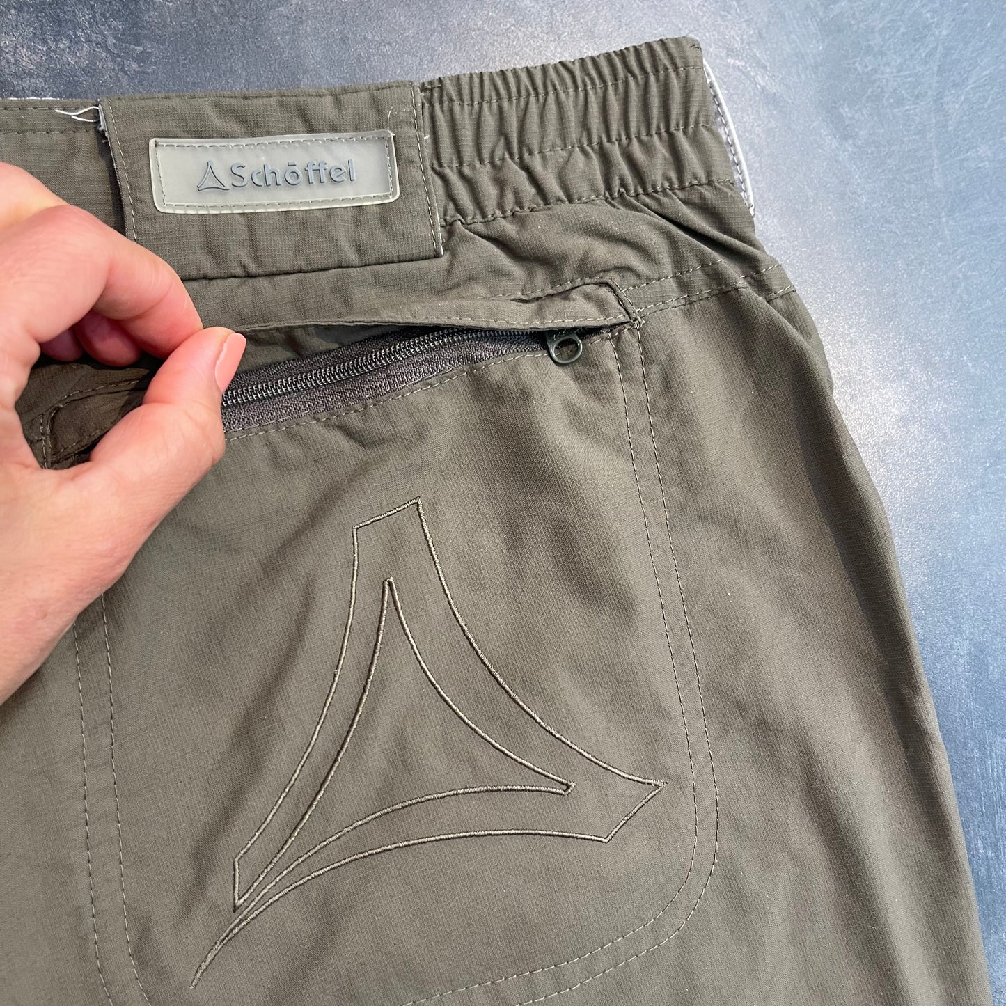 Capri Shorts von Schöffel (XXL Damen) 2/3 Funktionshose wasserabweisend khaki