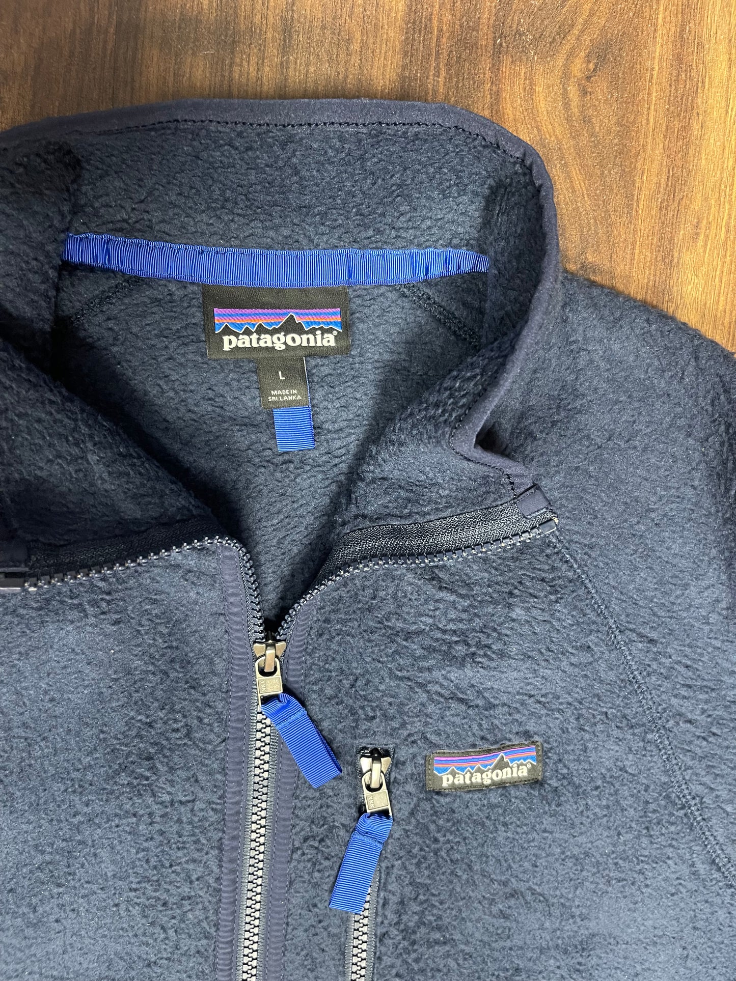 Retro Pile Jacke von Patagonia (L Herren) Teddy dunkelblau