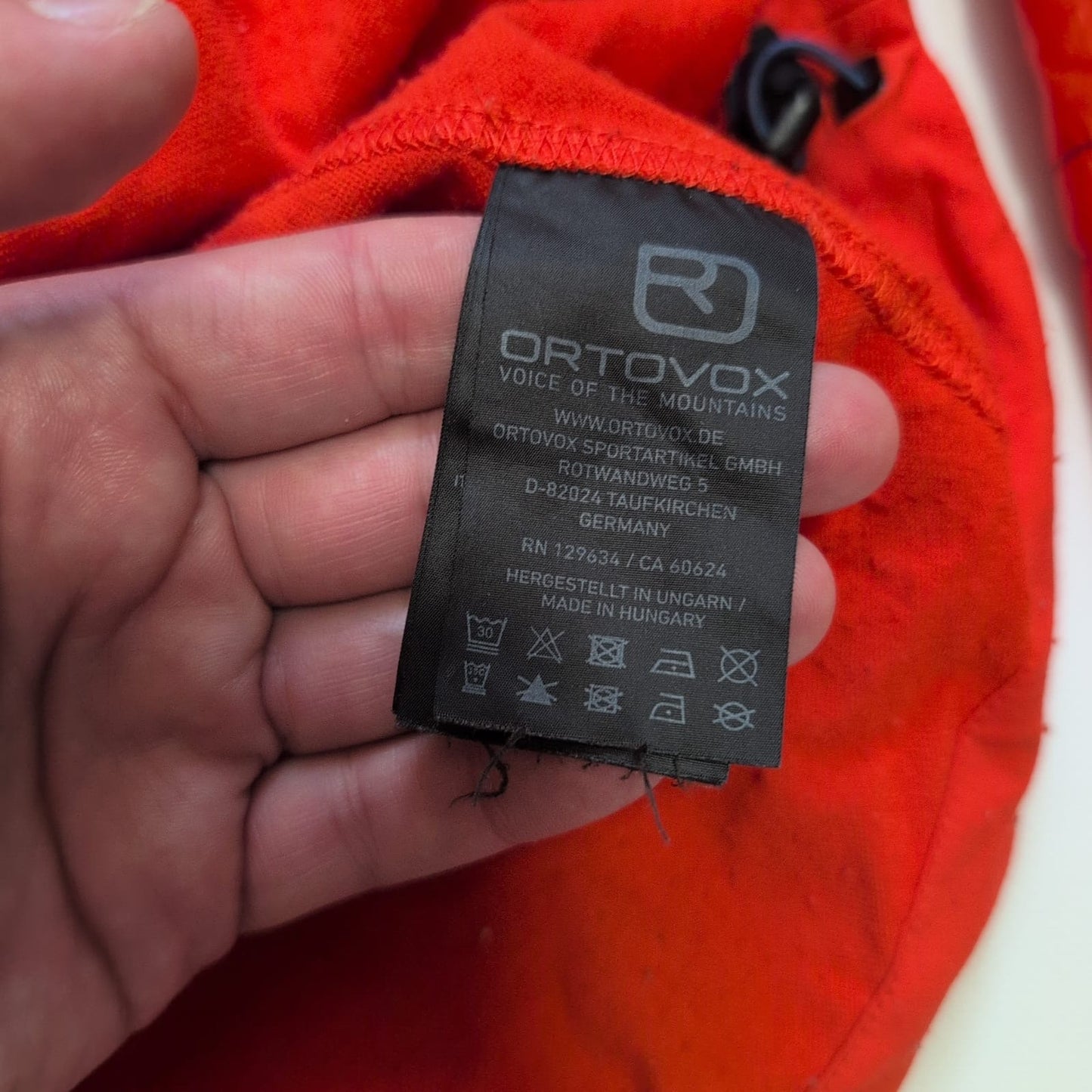 Ortovox Hybrid Jacke Merino inside (M bis L: 50 Herren) orange