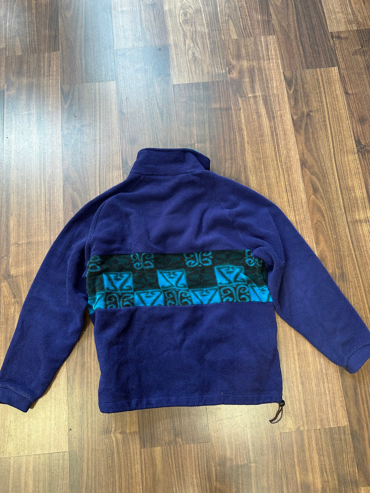 Vintage Fleece Pullover von Salewa (XL Unisex) blau bunt - wanderlich.com