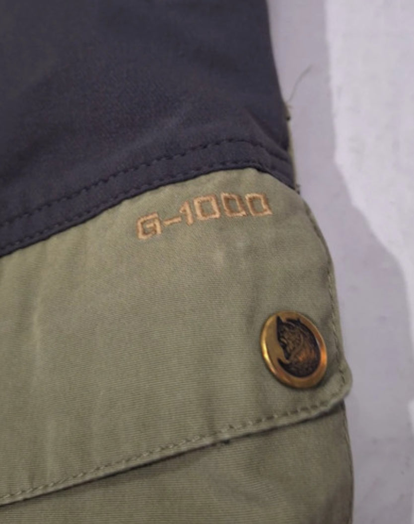 Hose von Fjällräven Keb G-1000 (L Herren) khaki schwarz