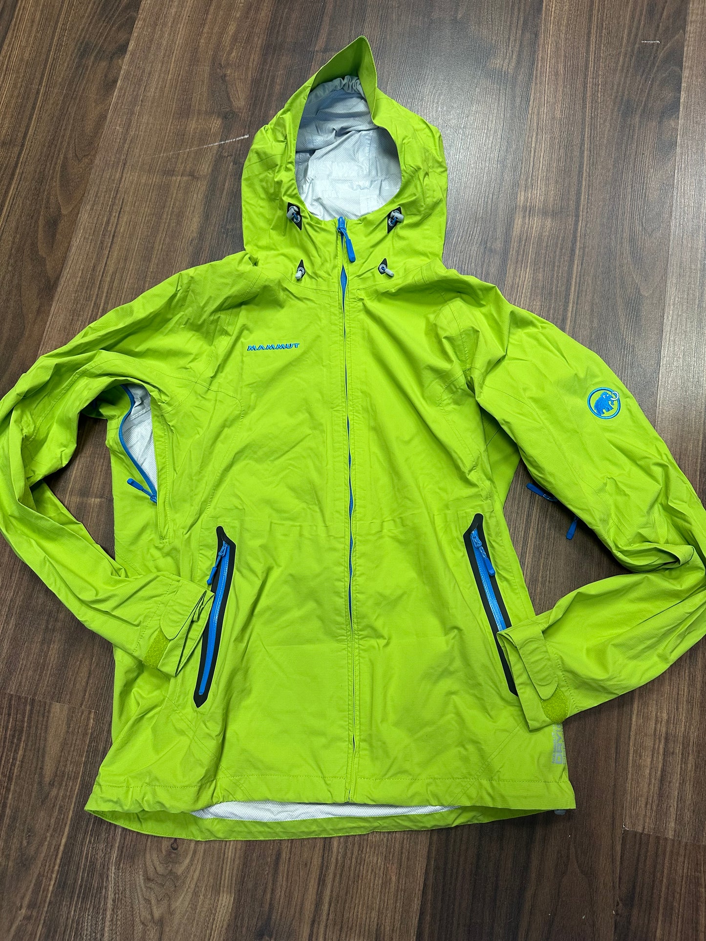 Regen Jacke von Mammut (L Damen) grün mit Kapuze und Membran