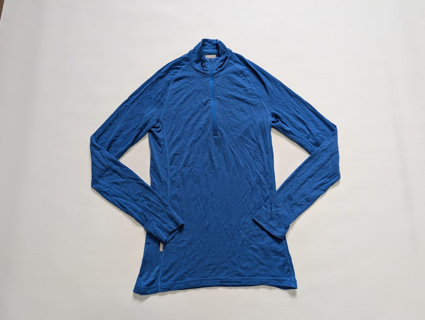 Merino 200 Longsleeve Icebreaker (Herren M) Neck Zip blau - wanderlich.com