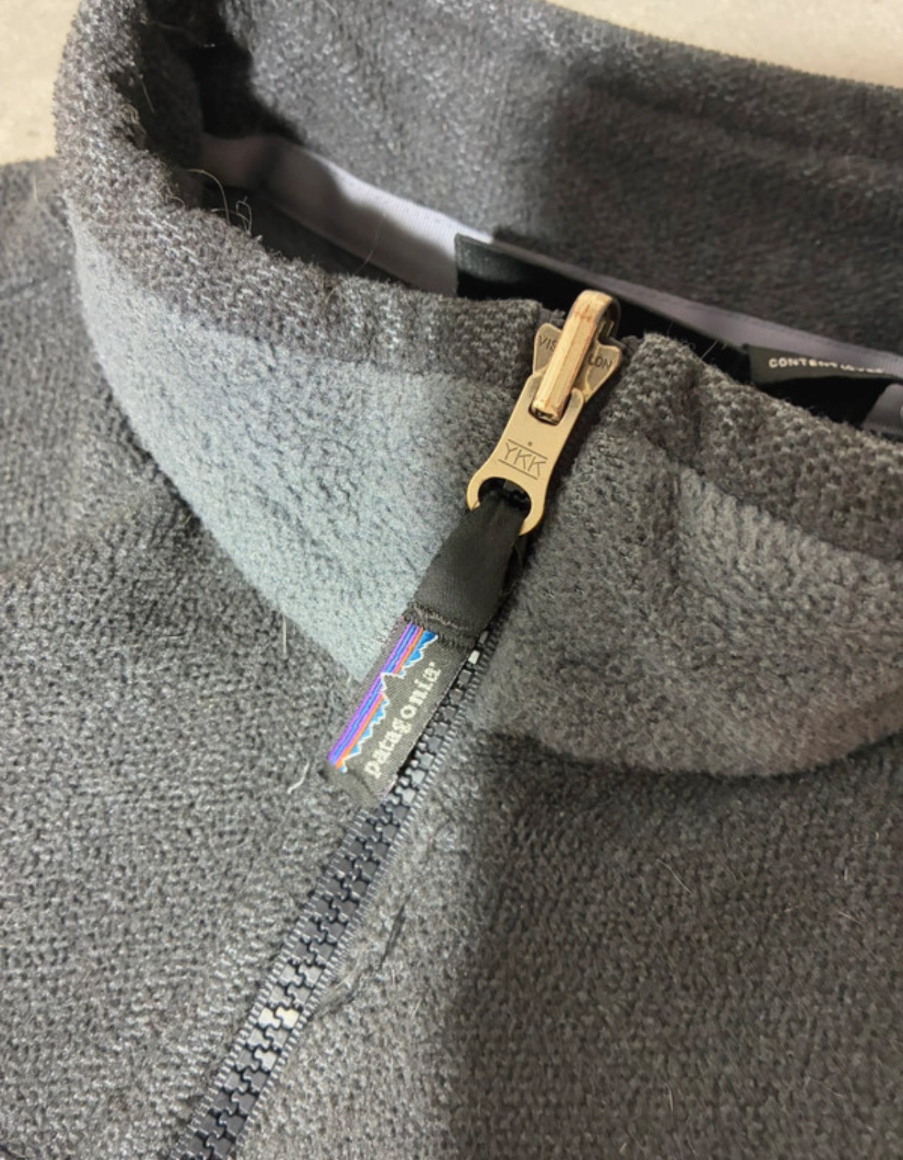 Patagonia Fleece Jacke ( S Damen) Zipper Sweatshirt Synchilla dunkelgrau