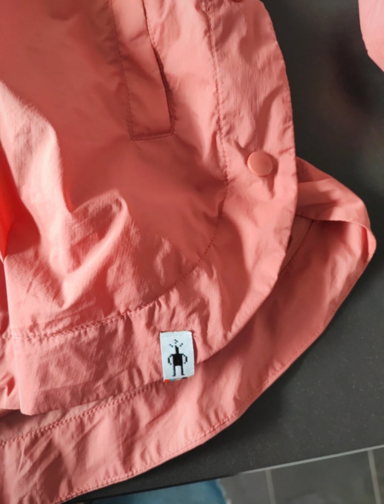 Ultraleichte Regen Jacke mit Merino (M / L Damen) Schlupfjacke rosa