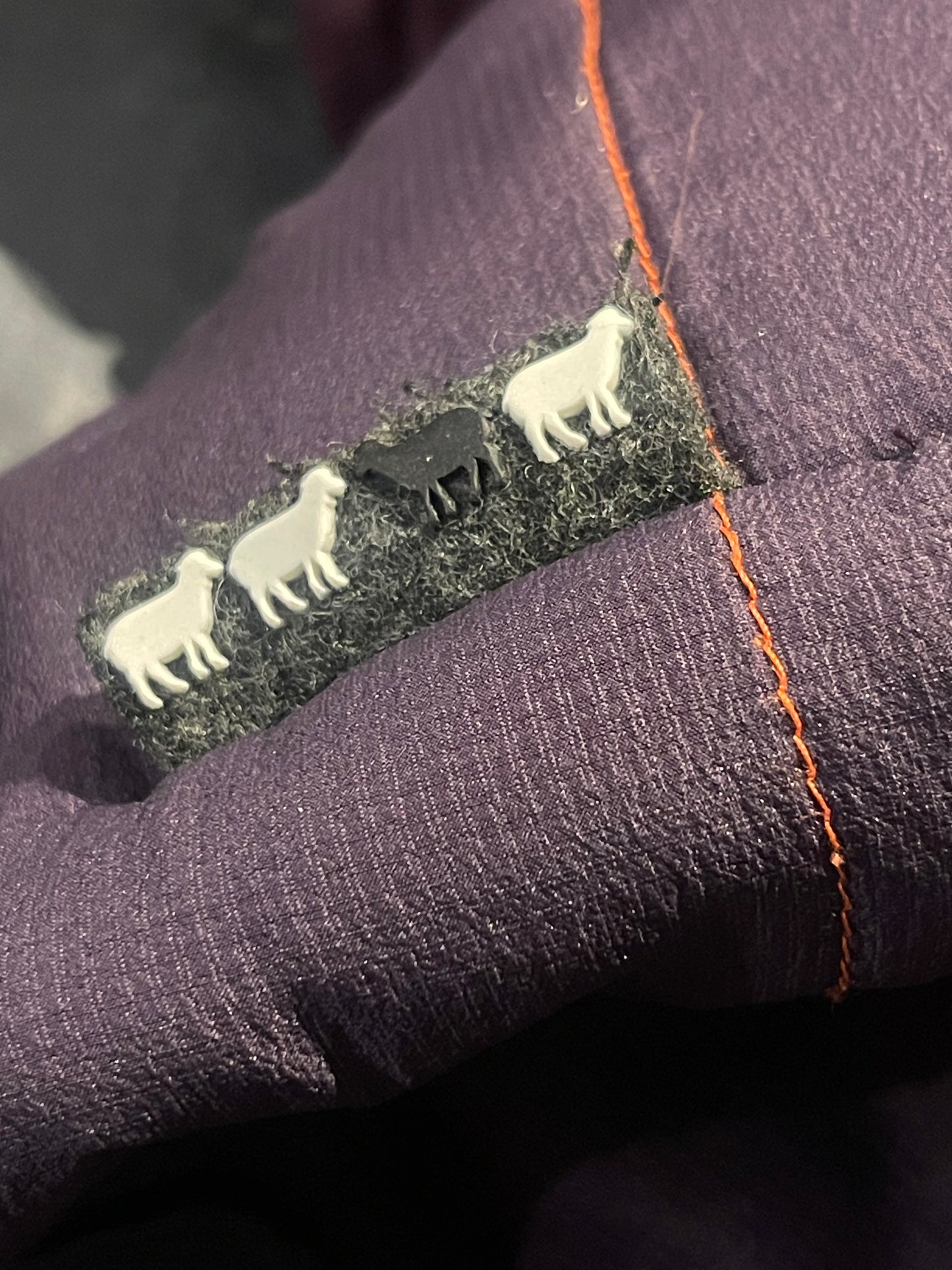 Jacke Ortovox aus Black Swisswool (M Herren) lila mit Kapuze