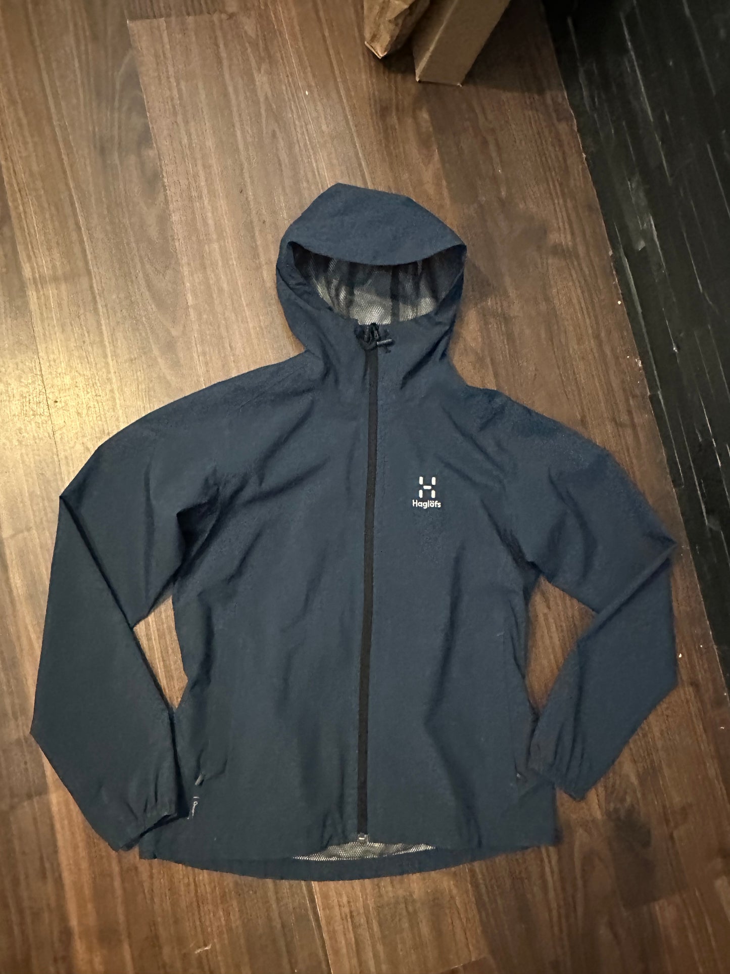 Regen Jacke von Haglöfs (M Damen) Proof - dark ocean