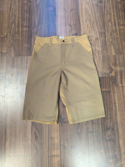 Kurze Hose Carhartt (Herren 32 / M ) Shorts braun beige - wanderlich.com