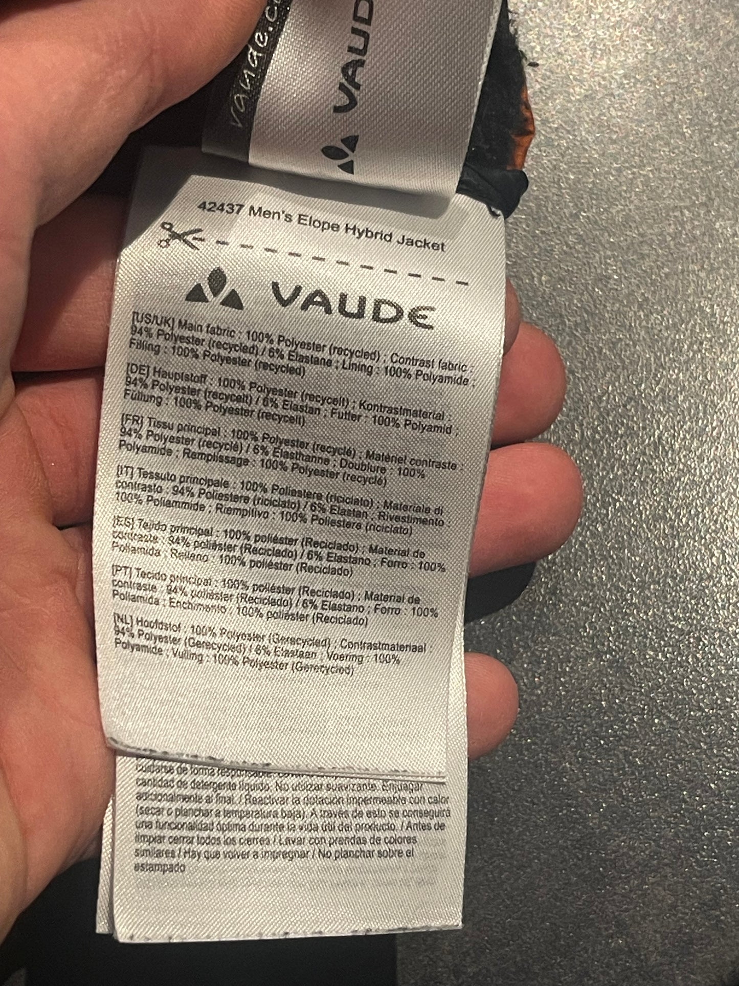 Isolations Jacke von Vaude (Herren M/ 50 ) Elope Hybrid orange