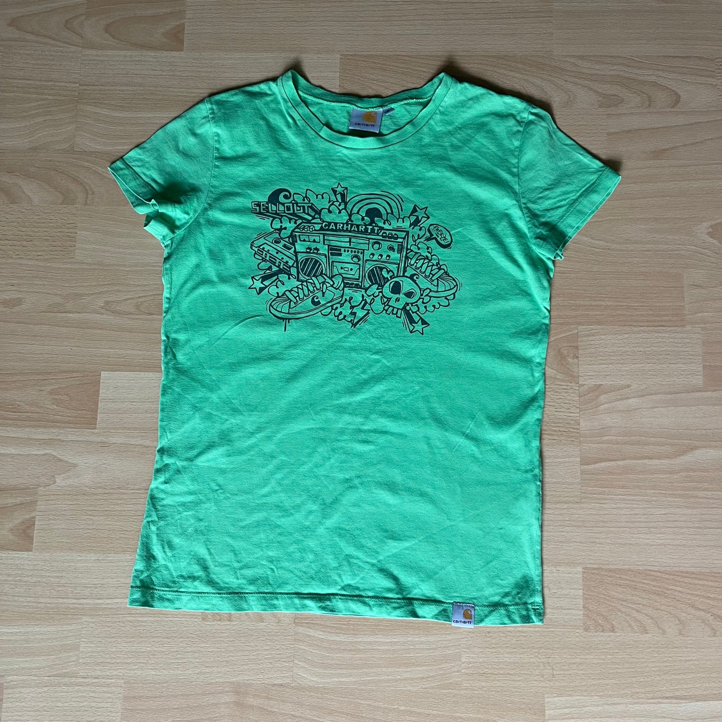 T-Shirt von Carhartt (Damen S/M) 100% Baumwolle grün