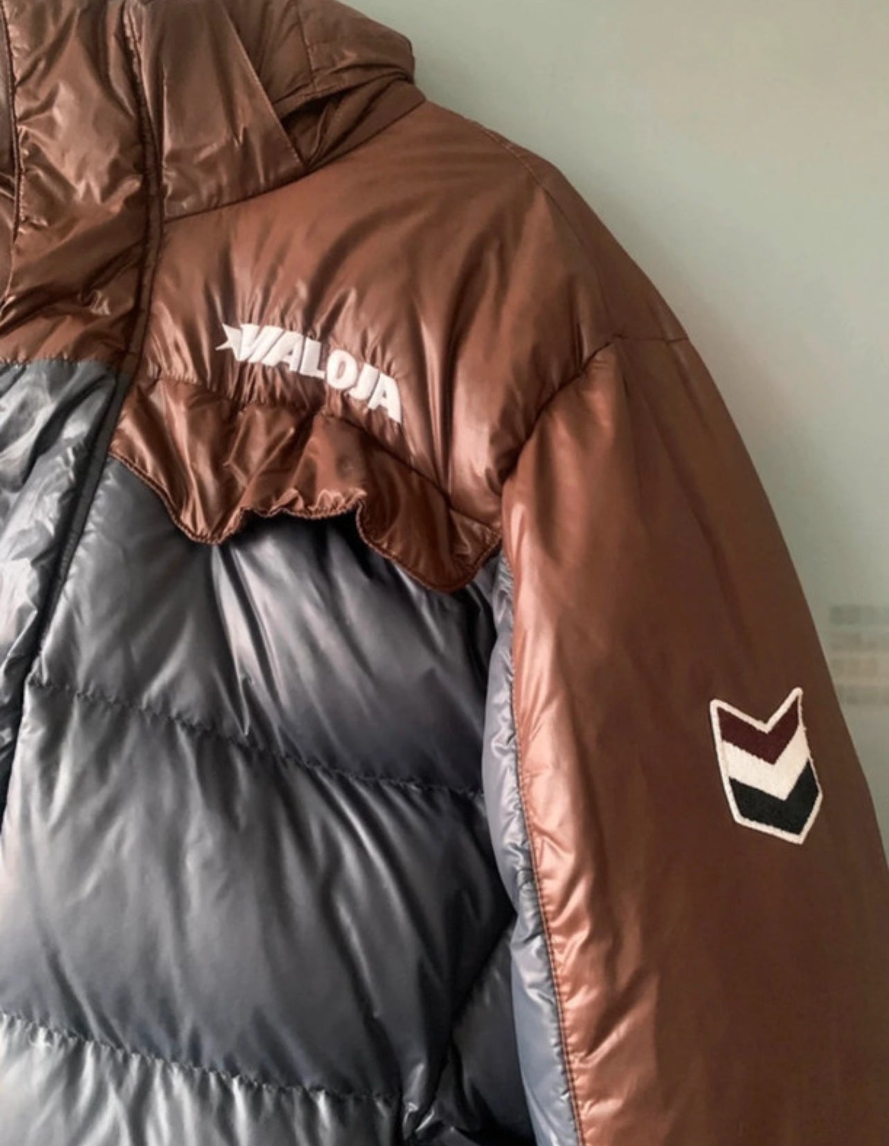 Daunen Jacke von Maloja (M Herren) braun stahlblau