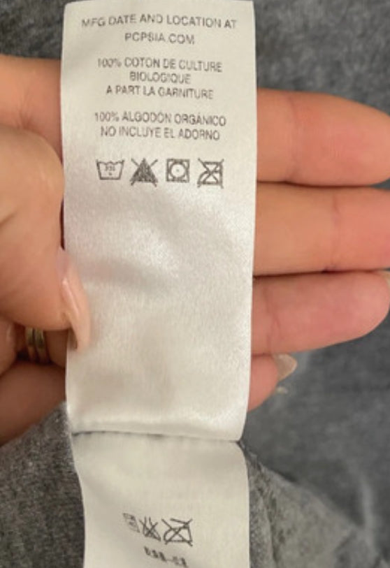 Longsleeve Patagonia M (Herren) Funktionsshirt grau Backprint