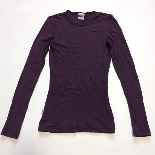 Merino Longsleeve Icebreaker 200 (XS Damen) lila Baselayer - wanderlich.com