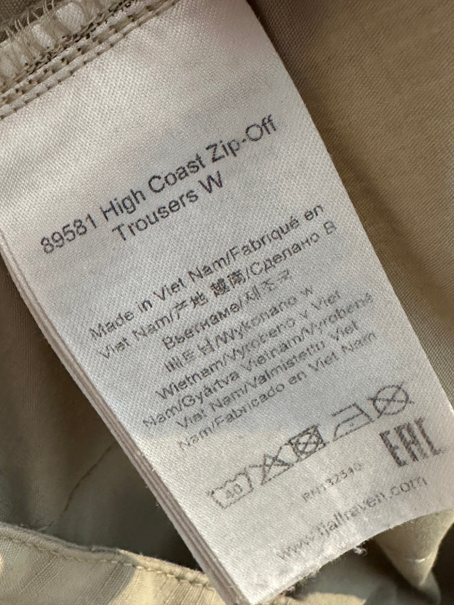Zip Off Hose von Fjällräven (M /38 Damen) 2 in 1 creme