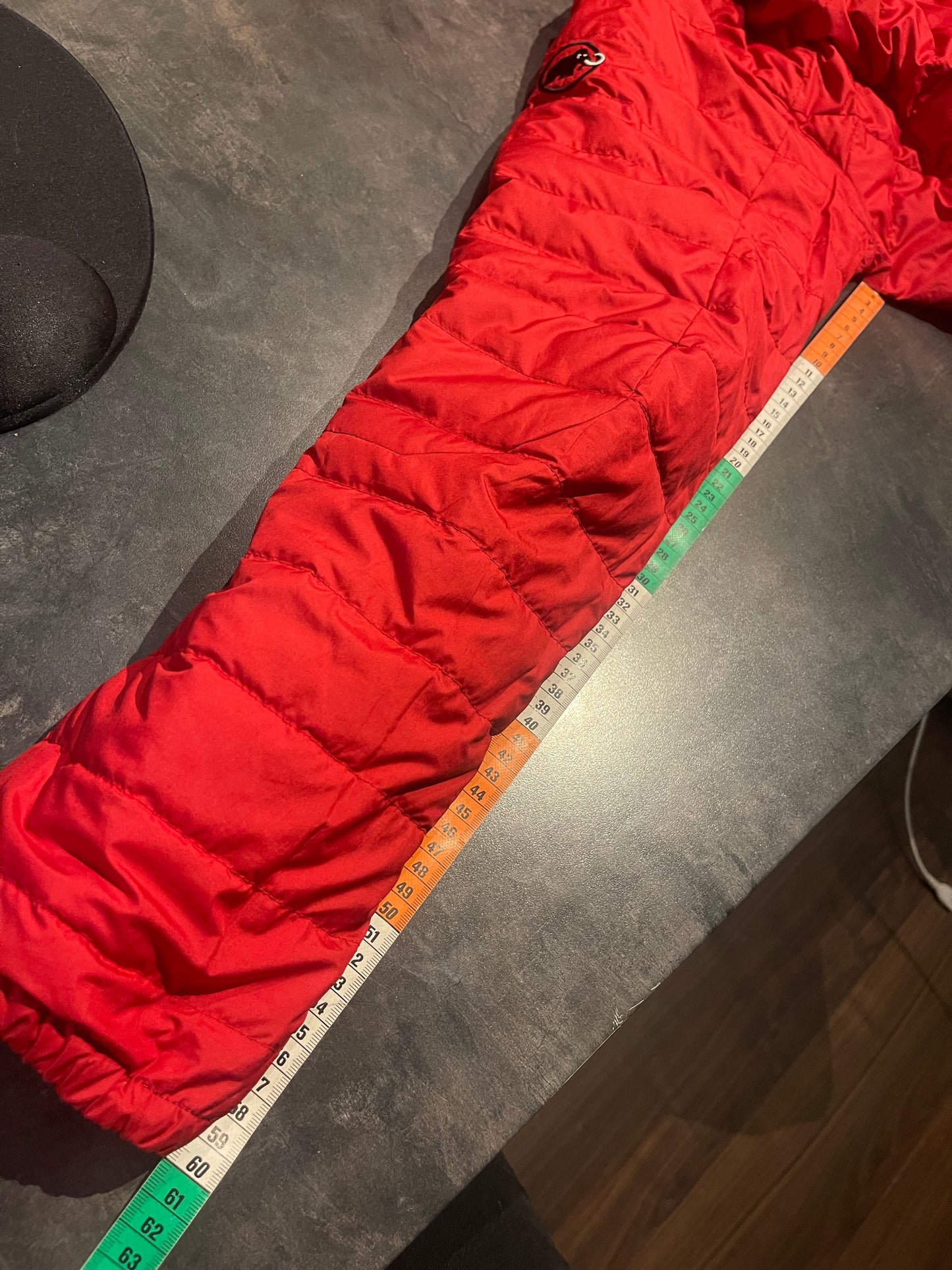 Daunen Wende Jacke von Mammut (M Herren) rot schwarz