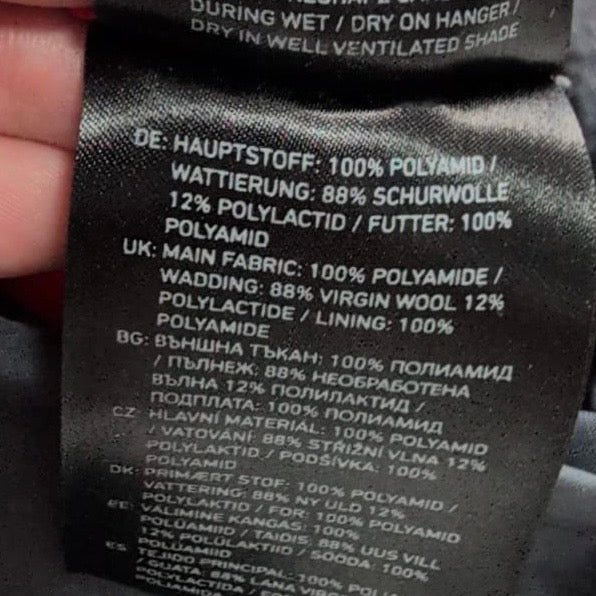 Wende Jacke Ortovox Wolle / Daune (XL Herren) schwarz orange