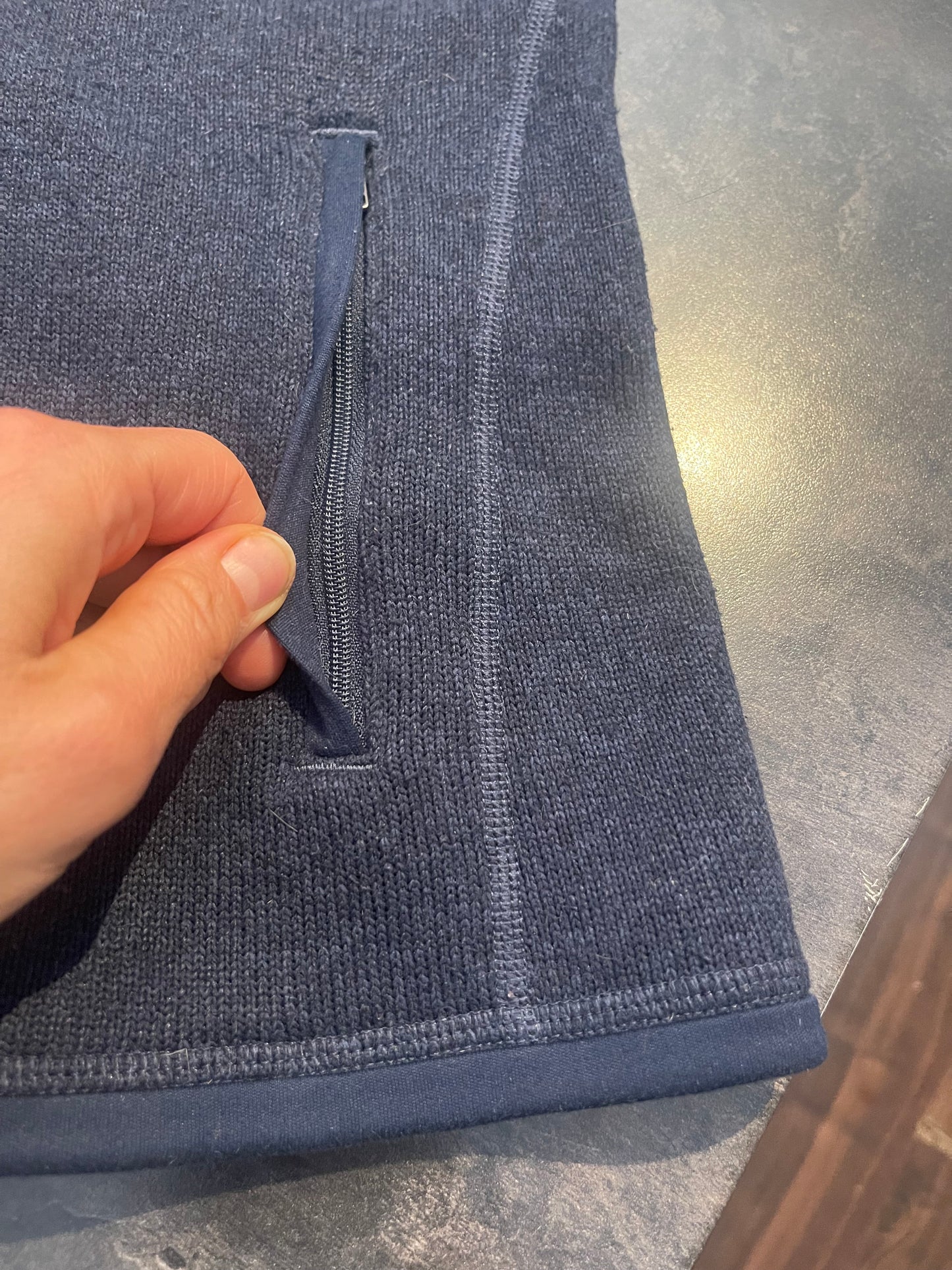 Weste Patagonia (S Damen) Better Fleece Strickoptik marineblau - wanderlich.com