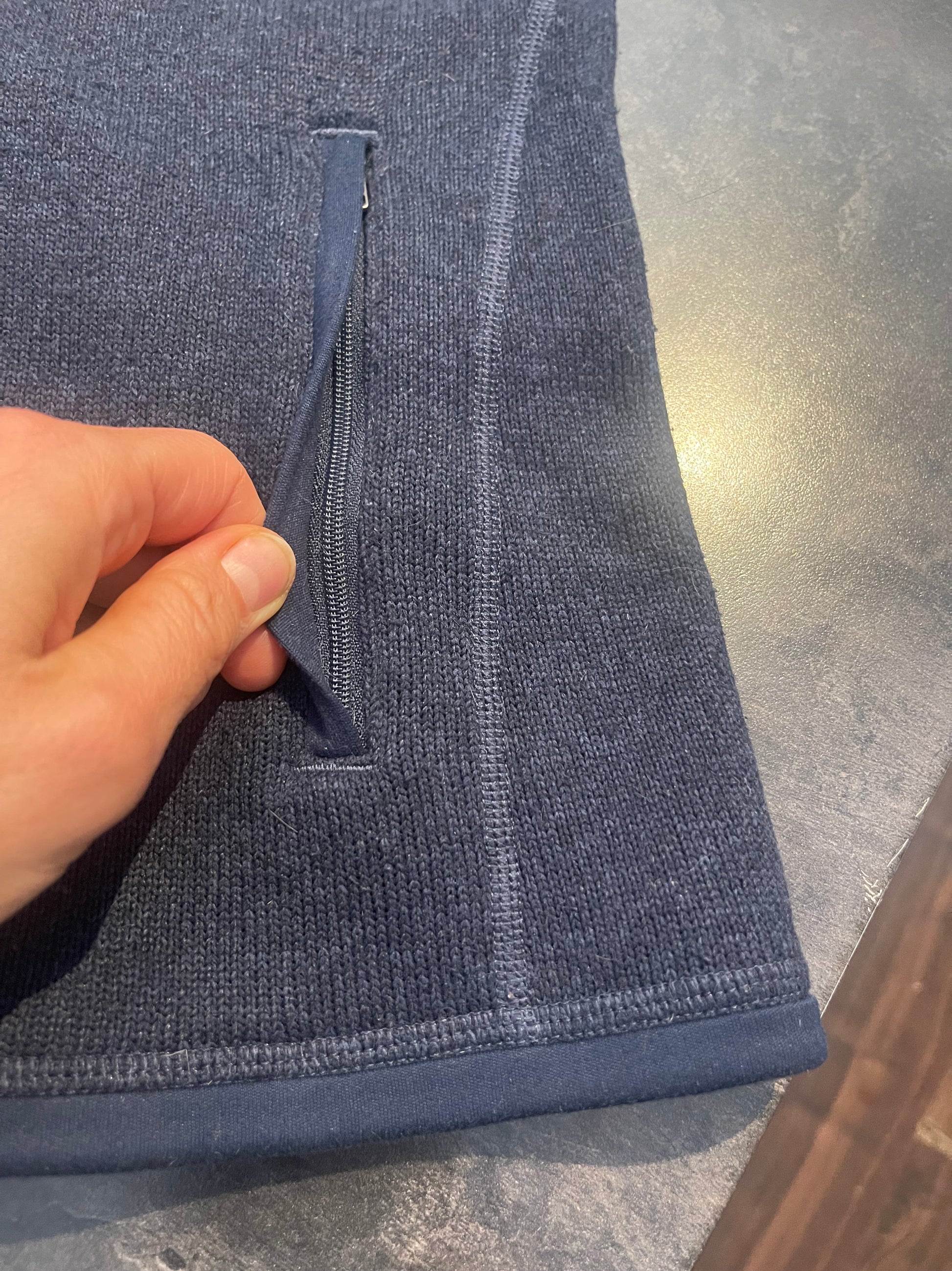 Weste Patagonia (S Damen) Better Fleece Strickoptik marineblau - wanderlich.com