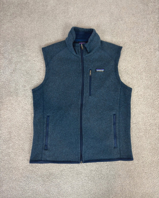 Strickoptik Weste von Patagonia (L Herren) Better Fleece dunkelblau