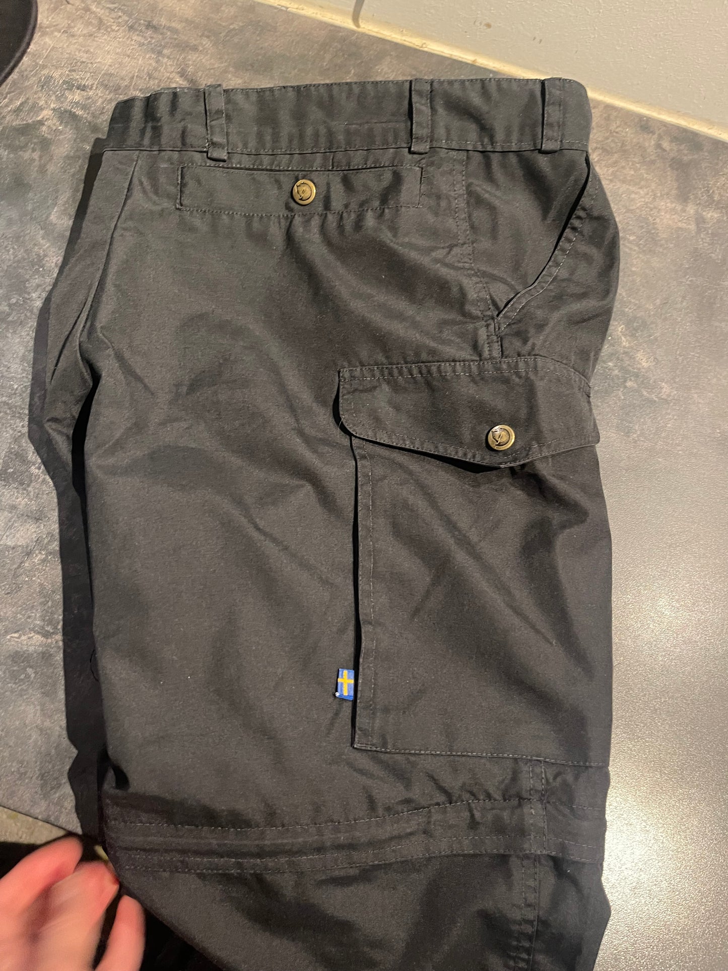 Zip-off Hose von Fjällräven (L Damen) schwarz