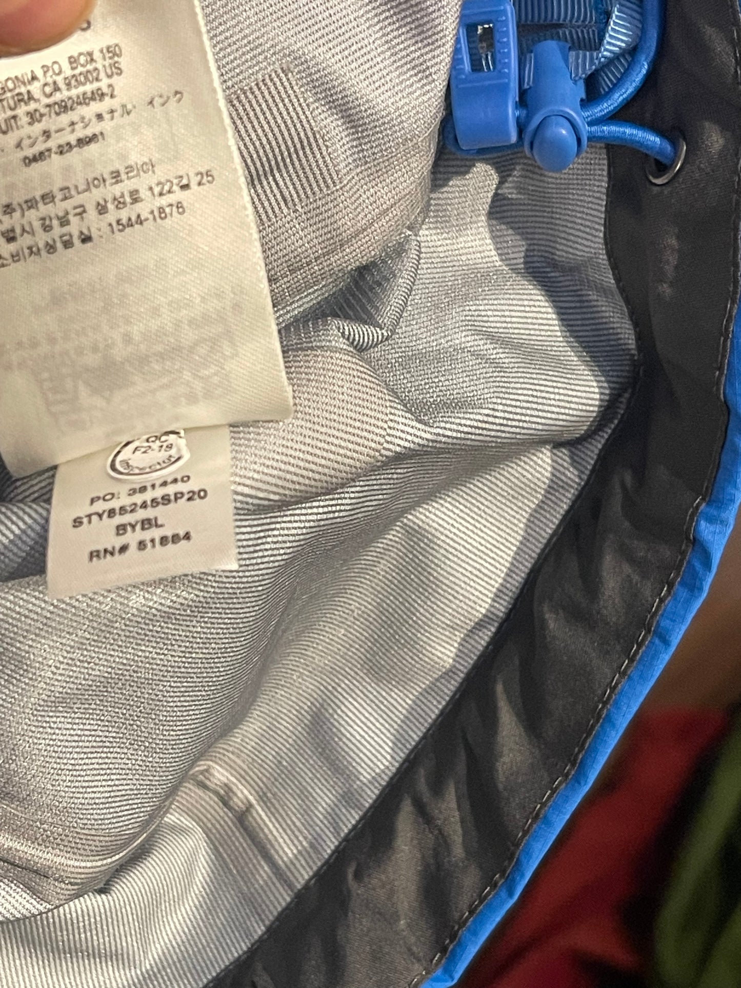 Hardshell Jacke von Patagonia (XS Damen) H2No™ Regenjacke blau