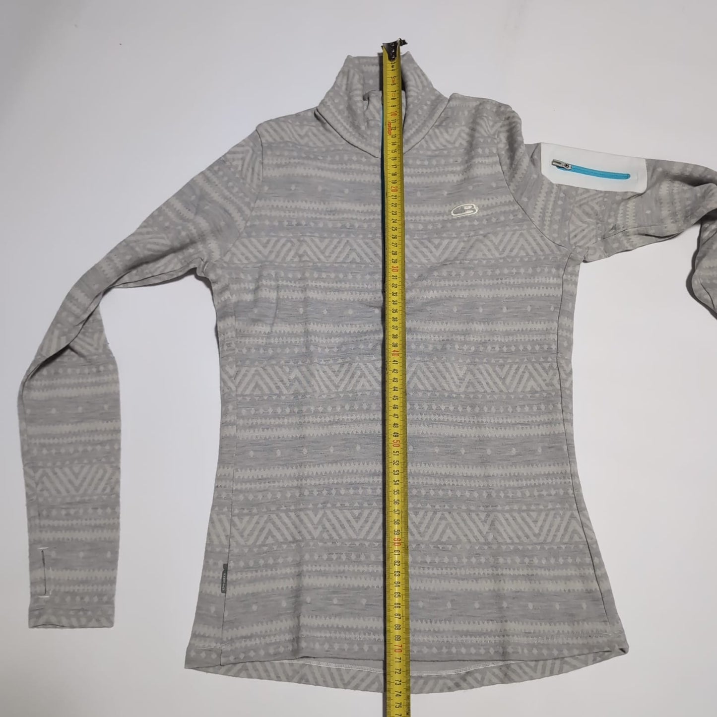 Longsleeve von Icebreaker (M Damen) Merino 260 grau gemustert