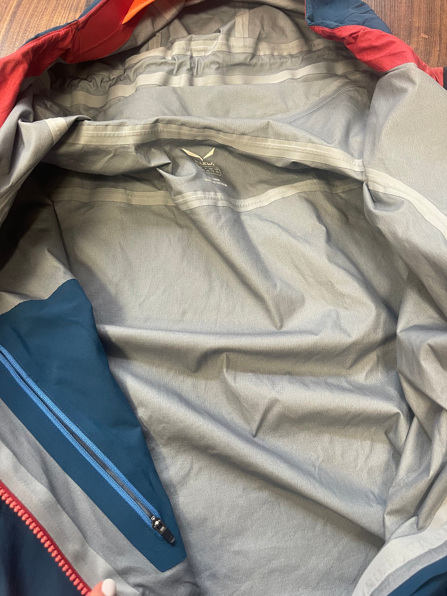 Regen Jacke von Salewa (XL Damen) Hardshell blau