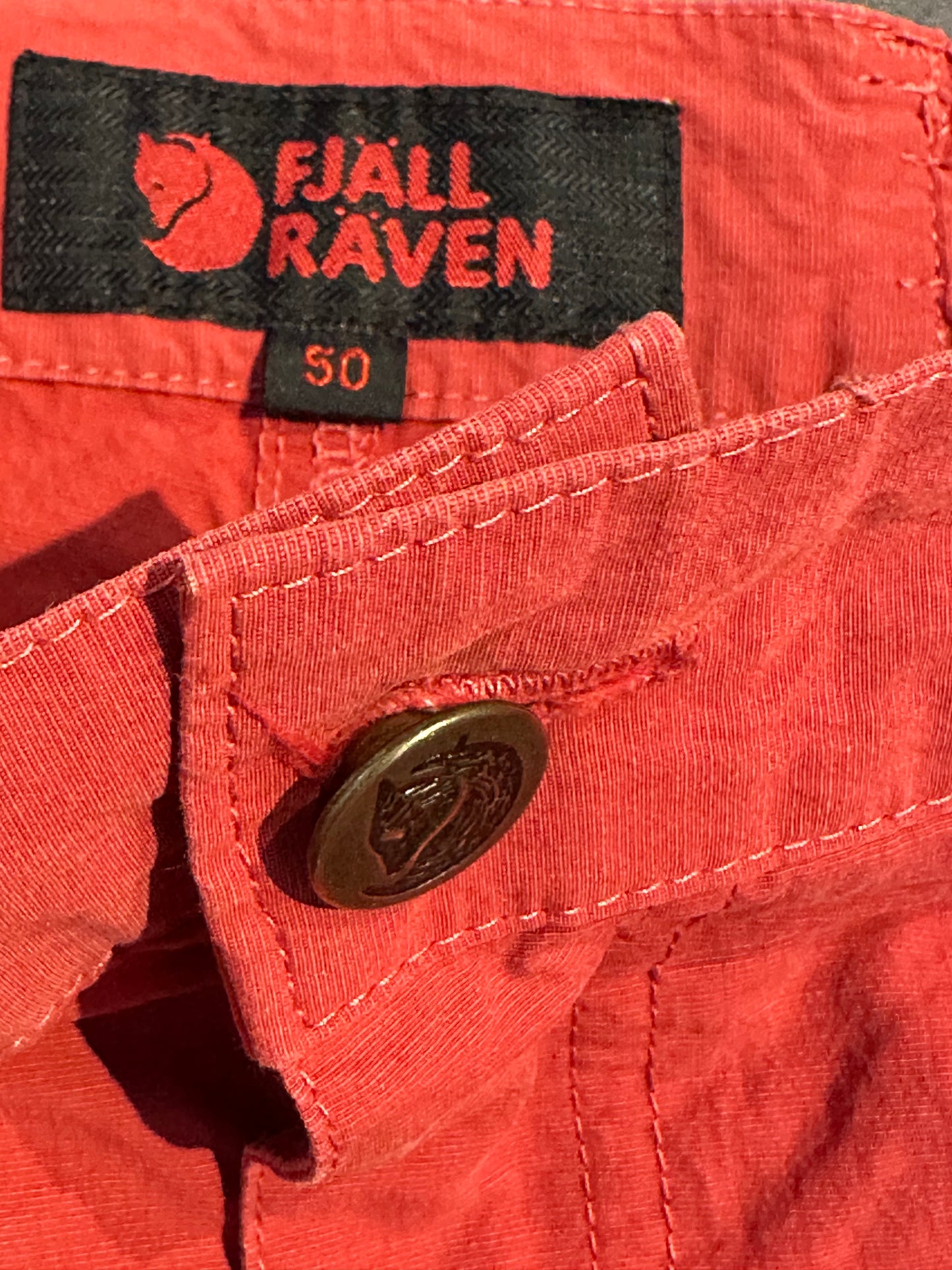Shorts von Fjällräven (50 Herren / L) kurze Trekking Hose korallenrot