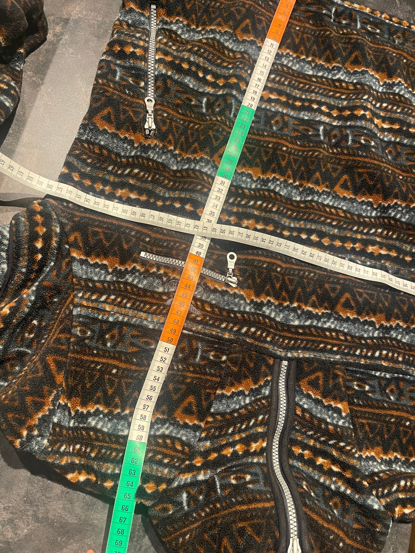 Vintage Fleece Pullover von Salewa (S Herren /M-L Damen) Muster bunt