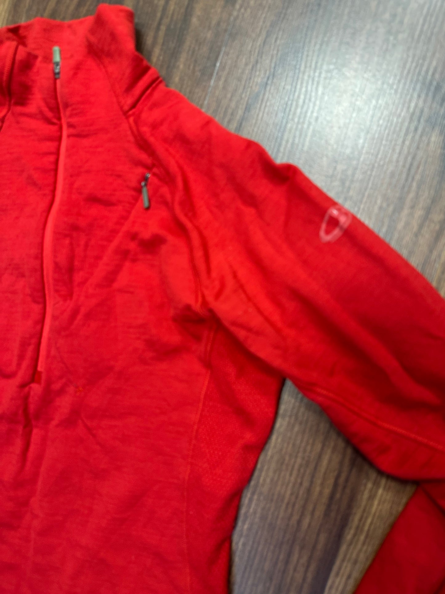 Merino Zip Longsleeve von Icebreaker 200 (XS Damen) rot