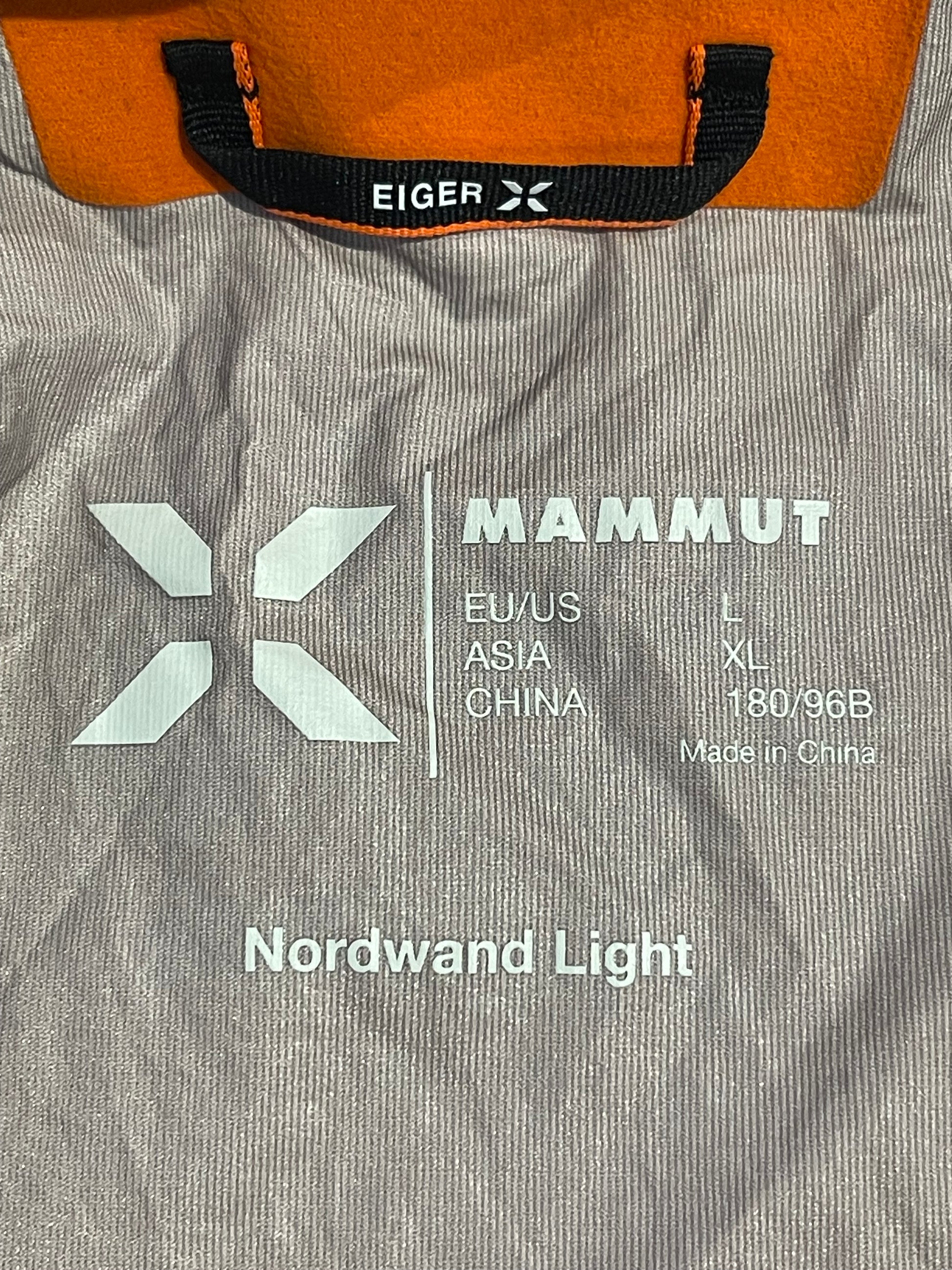 Dünne Regen Jacke Mammut Eiger Nordwand (L Herren) orange - wanderlich.com