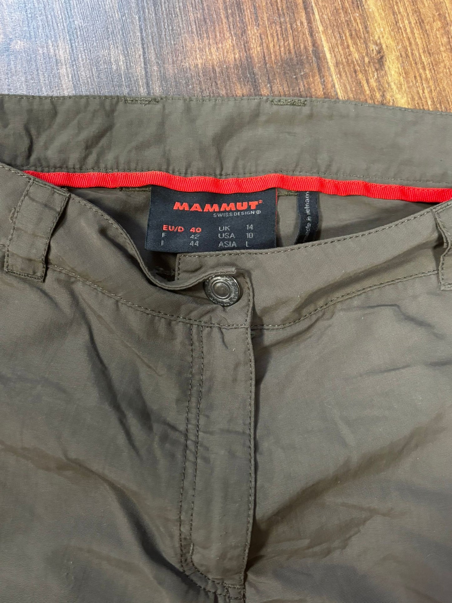 2in1 Hose von Mammut (L Damen) Zip-Off braun